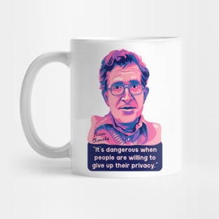 Noam Chomsky Portrait and Quote Mug